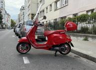 VESPA PRIMAVERA ELETTRICA 70 RED GARANTIE 6 MOIS ROUGE RED CRIT'AIR ELECTRIQUE ( VERT )