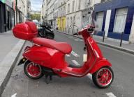 VESPA PRIMAVERA ELETTRICA 70 RED GARANTIE 6 MOIS ROUGE RED CRIT'AIR ELECTRIQUE ( VERT )