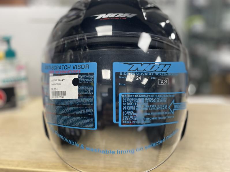 CASQUE NOX-DV NOIR BRILLANT XS