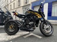 MV AGUSTA BRUTALE 800 RR ABS GARANTIE 48 MOIS NOIR BRILLANT TRES BON ETAT CRIT'AIR 1 ( VIOLET )  
